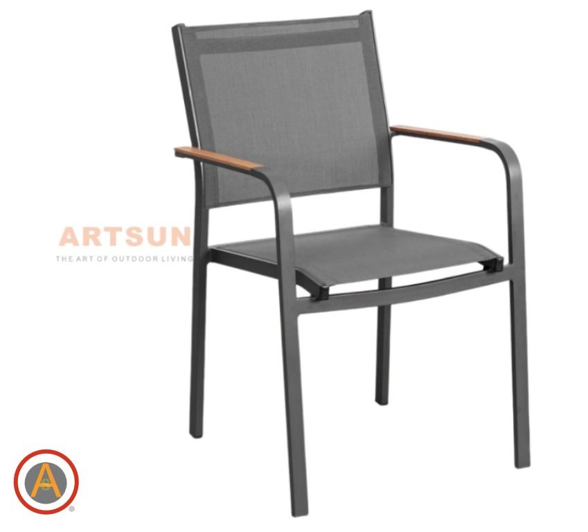 Breathable Design Stackable Dining Chairs for Backyard Cadeiras de jantar empilháveis de design respirável para quintal