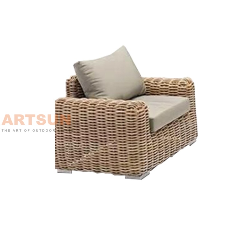 Conjunto de sofá de jardim de vime de vime de alta qualidade para exterior