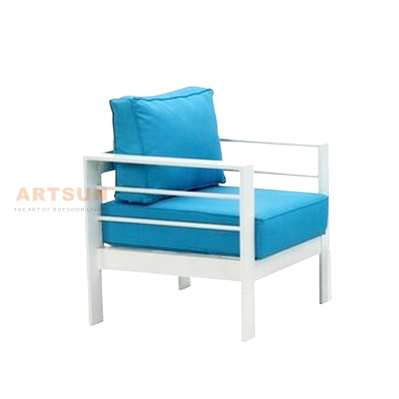 Sofá de jardim modular de pátio de alumínio Whitel Conjunto para varanda