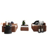 Conjunto de sofá de jardim de vime de vime de alta qualidade para exterior