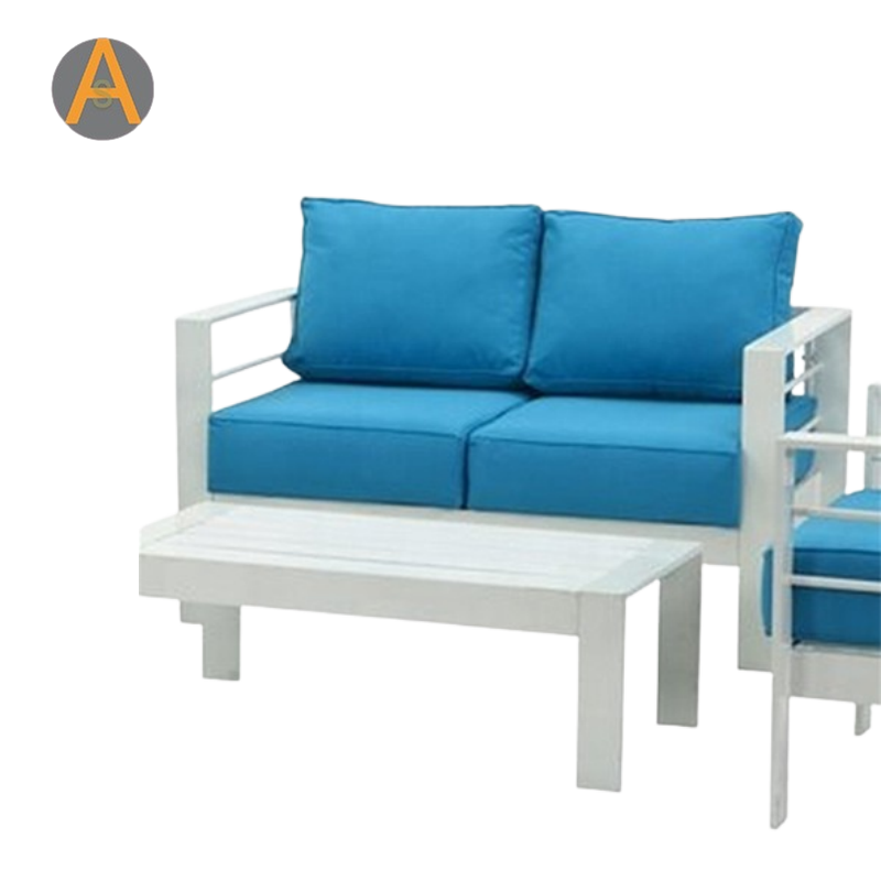 Sofá de jardim modular de pátio de alumínio Whitel Conjunto para varanda