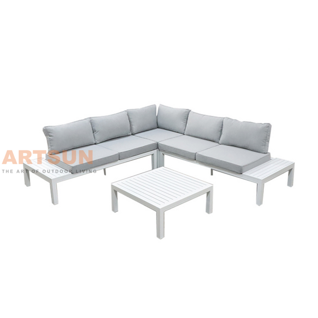 Sofá externo modular segmentado moderno