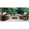 Conjunto de sofá de jardim de vime de vime de alta qualidade para exterior
