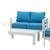 Sofá de jardim modular de pátio de alumínio Whitel Conjunto para varanda