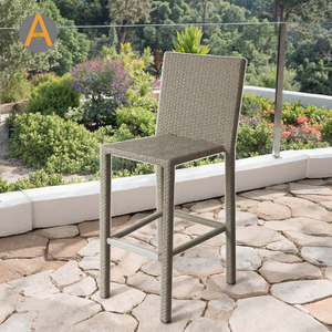 Factory Direct Wicker Rattan High Bar Chair para Outdoor
