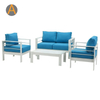 Sofá de jardim modular de pátio de alumínio Whitel Conjunto para varanda