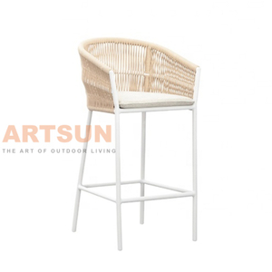 Conjunto de mesa de barra de varanda de corda mais favorável