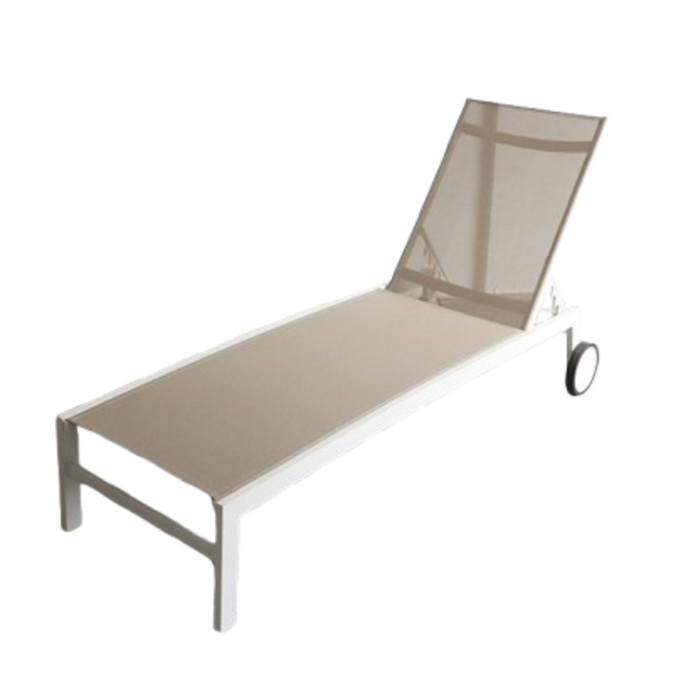 Novo design de mobília externa piscina lateral de praia cadeira de sol espreguiçadeira