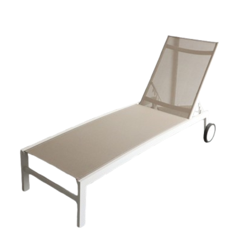 Novo design de mobília externa piscina lateral de praia cadeira de sol espreguiçadeira