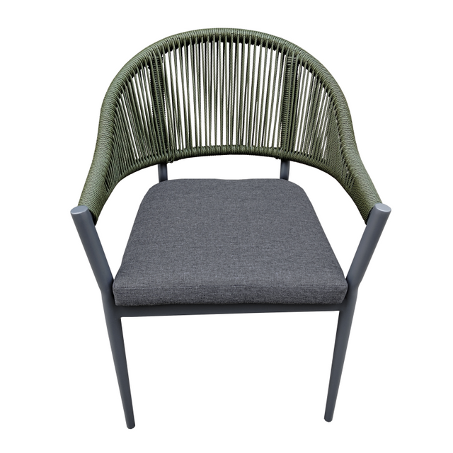 Cadeira de jardim de vime de vime de vime de metal por atacado de fábrica para varanda ao ar livre