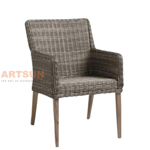  Cadeira de vime de jardim ao ar livre para terraço de quintal