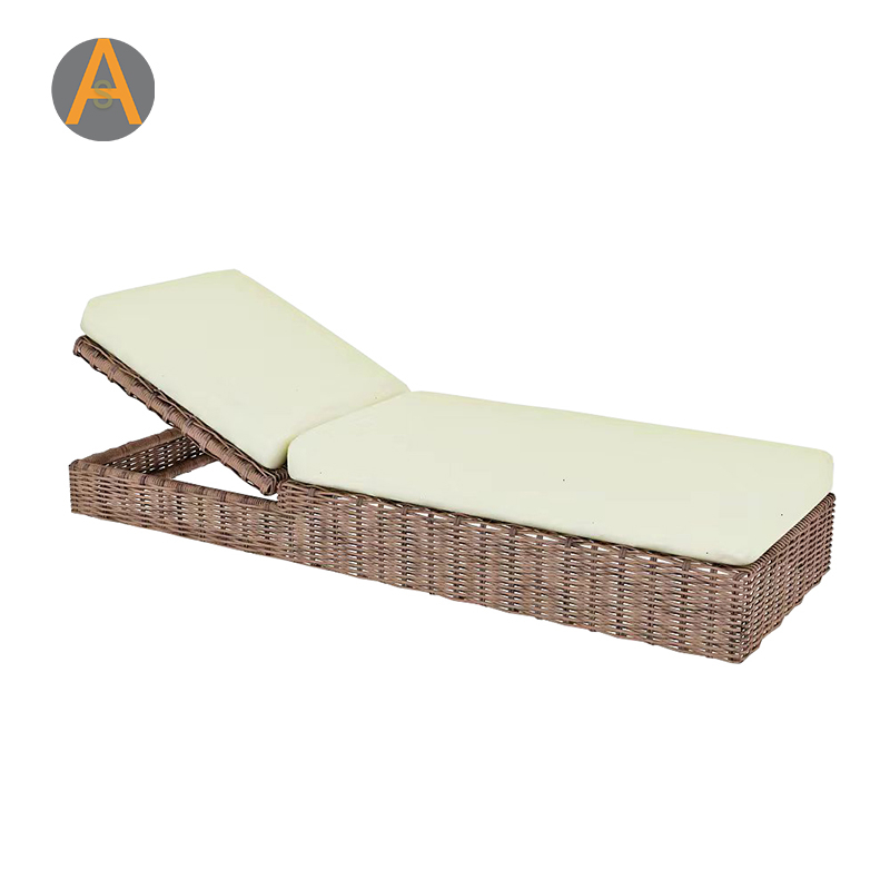 Espreguiçadeira reclinável do sol da cama de sol para piscina externa