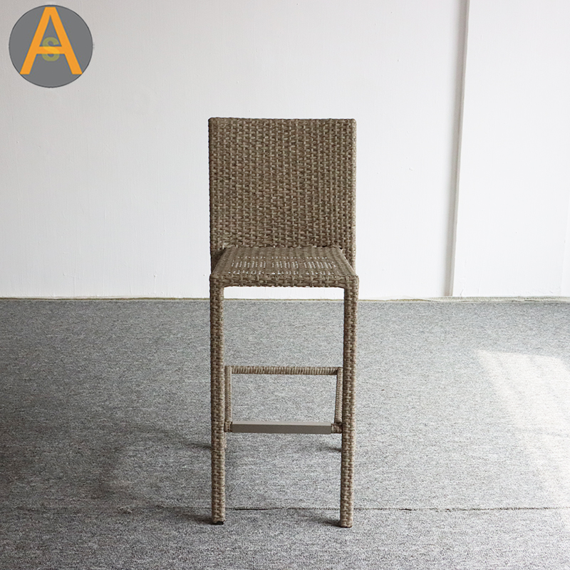 Factory Direct Wicker Rattan High Bar Chair para Outdoor