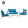 Sofá de jardim modular de pátio de alumínio Whitel Conjunto para varanda
