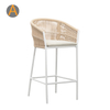 Conjunto de mesa de barra de varanda de corda mais favorável