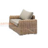 Conjunto de sofá de jardim de vime de vime de alta qualidade para exterior