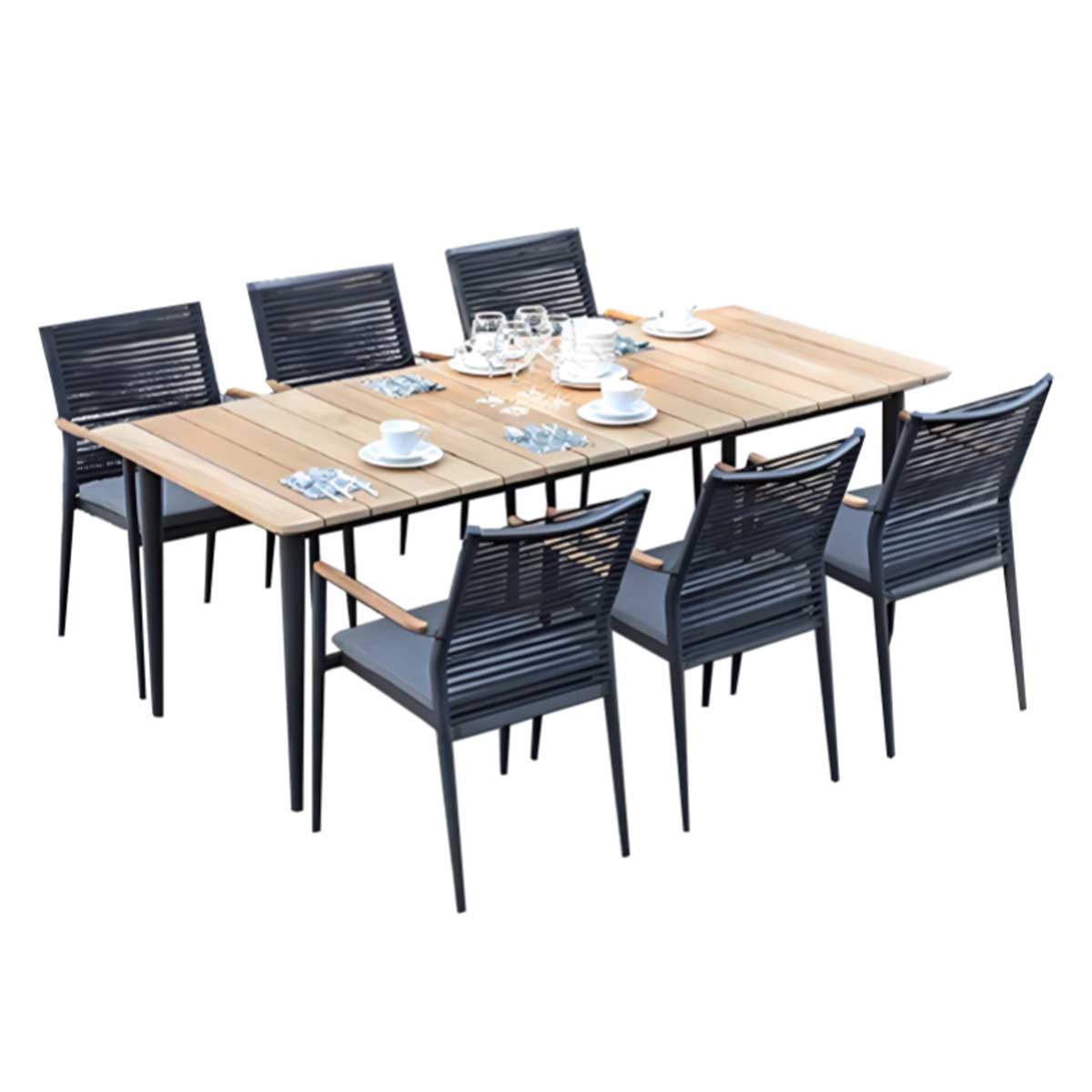 Conjunto de mesa ao ar livre