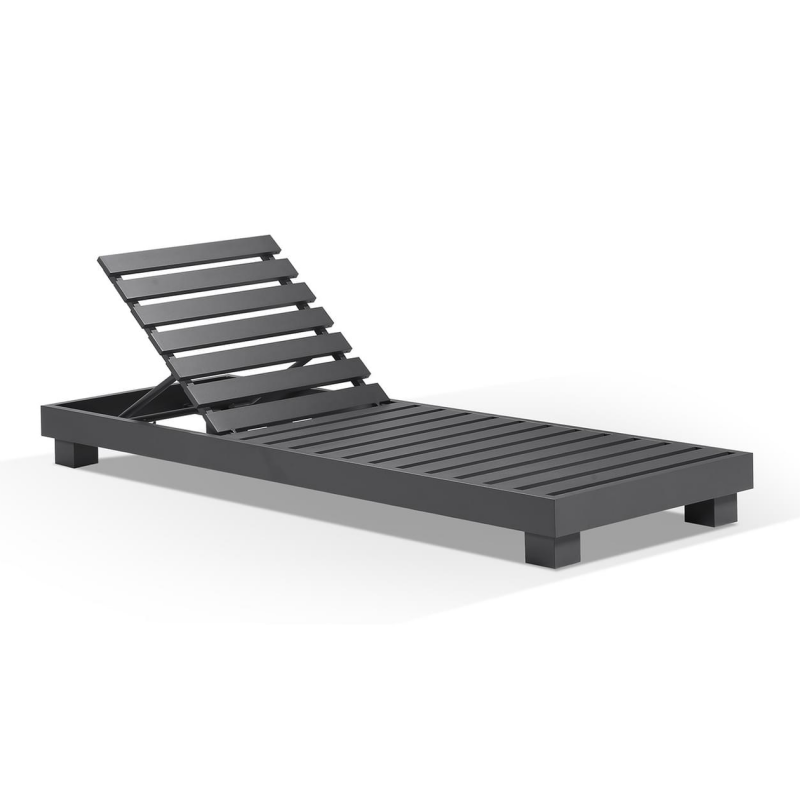 Estilo europeu de alumínio Sling Sling Outdoor Sun Bed Sun Sornger