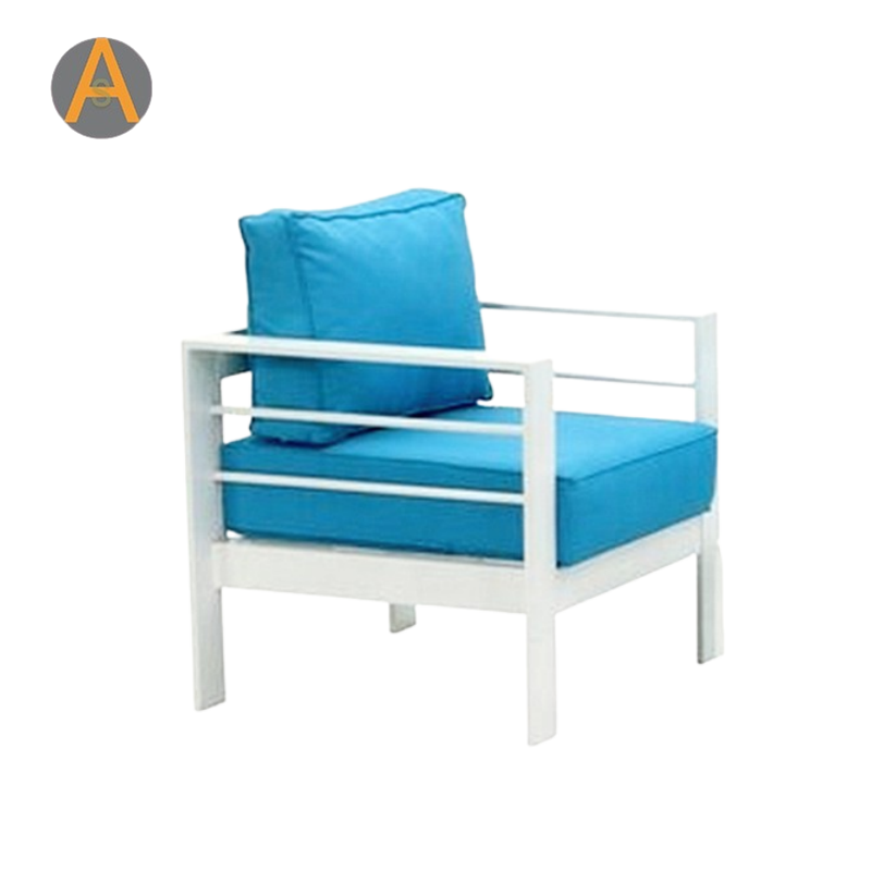 Sofá de jardim modular de pátio de alumínio Whitel Conjunto para varanda