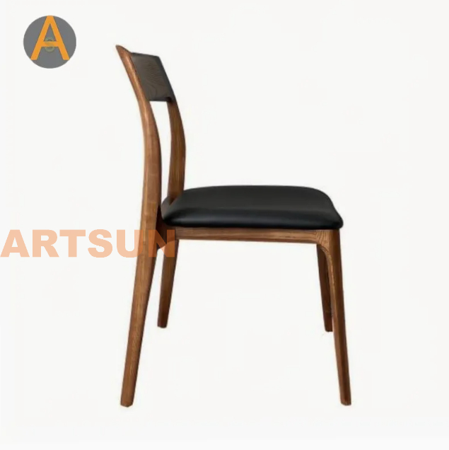 Design moderno, garantia de alta qualidade, empilhamento de móveis para casa, cadeiras de jantar para eventos de madeira sólida de longa duração para sala de jantar de hotel, restaurante e café