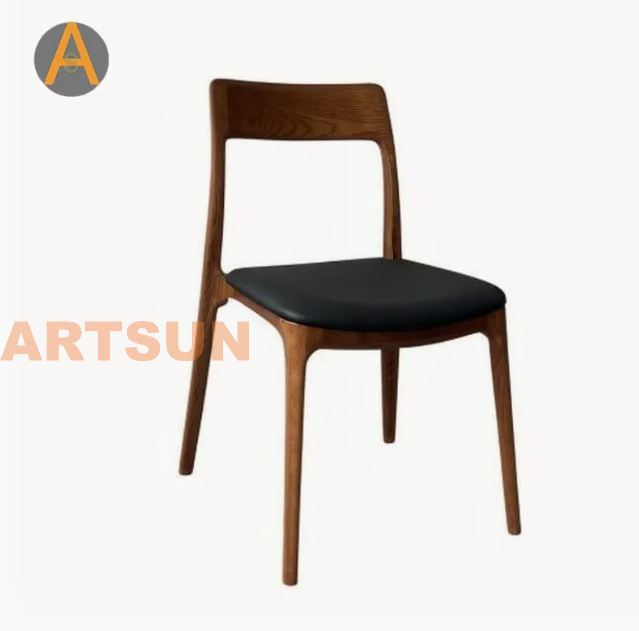 Design moderno, garantia de alta qualidade, empilhamento de móveis para casa, cadeiras de jantar para eventos de madeira sólida de longa duração para sala de jantar de hotel, restaurante e café